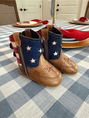 NEW Boot Barn Patriotic Cowboy Boots - Baby